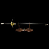 12 in 1 Ultimate Middle Ages Swords Miniature Craft For Display Geralt's Steel Sword & Stand - Tophatter Daily Deals