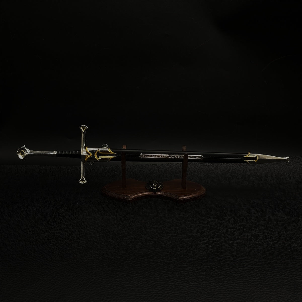 12 in 1 Ultimate Middle Ages Swords Miniature Craft For Display Narsil Holy Sword & Stand - Tophatter Daily Deals