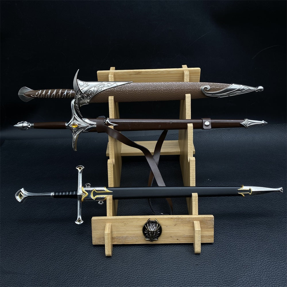 12 in 1 Ultimate Middle Ages Swords Miniature Craft For Display 3 In 1 Pack & Stand - Tophatter Daily Deals