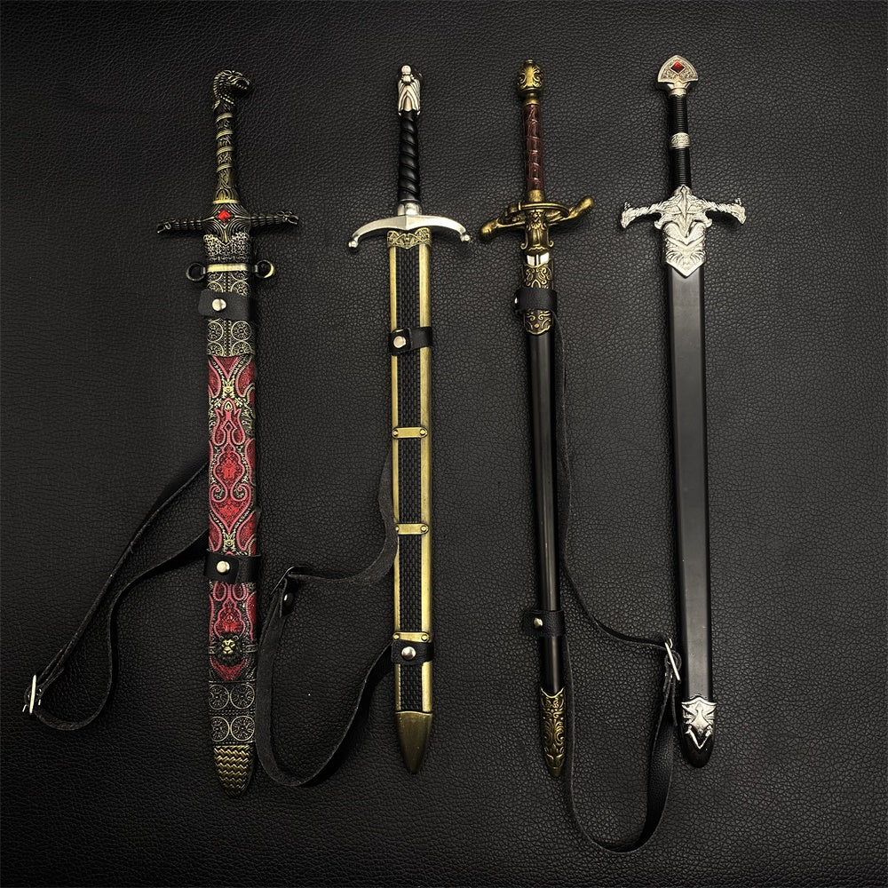 12 in 1 Ultimate Middle Ages Swords Miniature Craft For Display 4 In 1 Pack - Tophatter Daily Deals