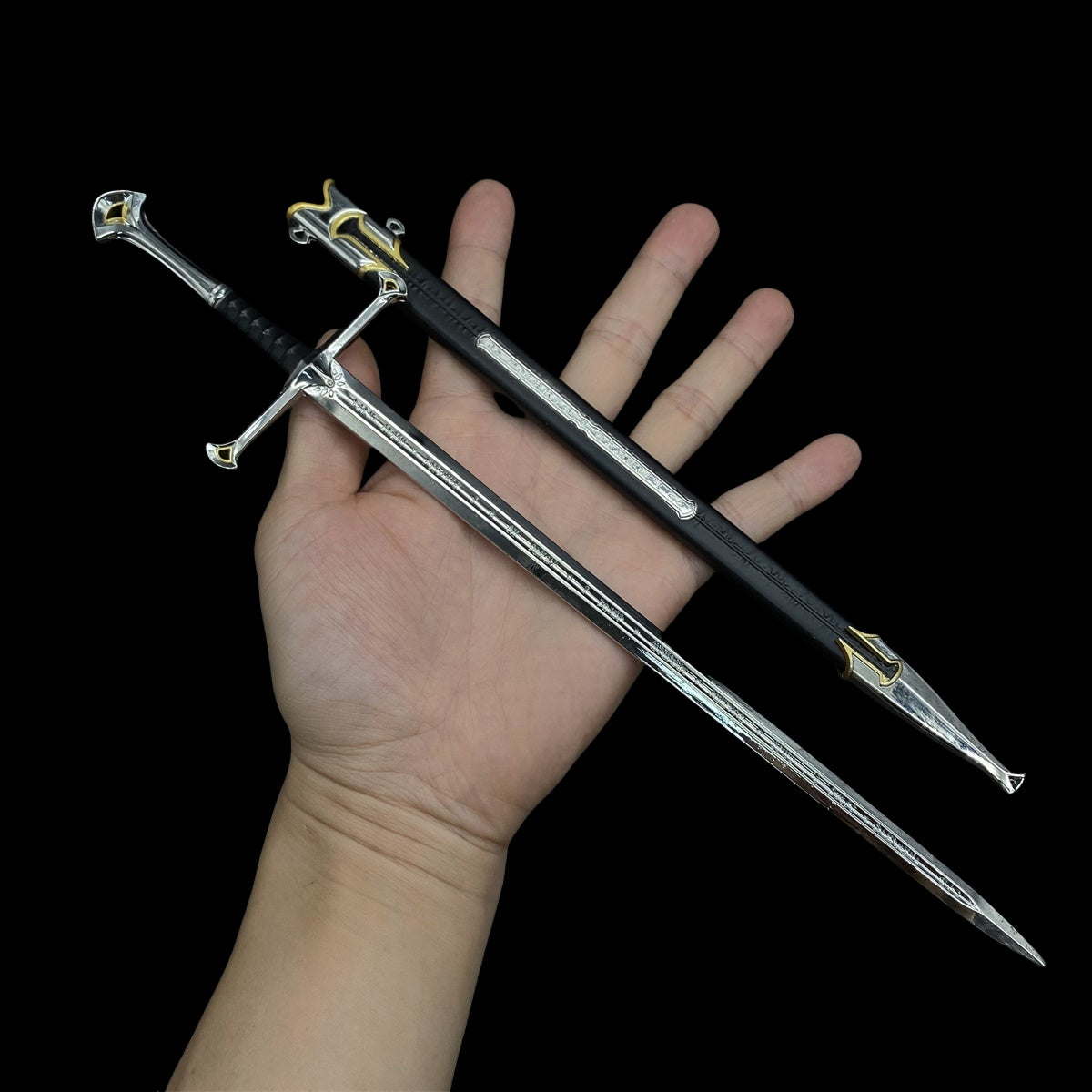 12 in 1 Ultimate Middle Ages Swords Miniature Craft For Display Narsil Holy Sword - Tophatter Daily Deals