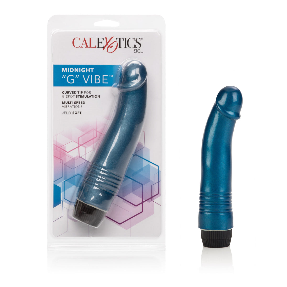 Midnight G Spot Vibrator 6.75 Inch Soft Flexible Jelly Toy > Vibrators > Realistic Vibrators - Tophatter Daily Deals