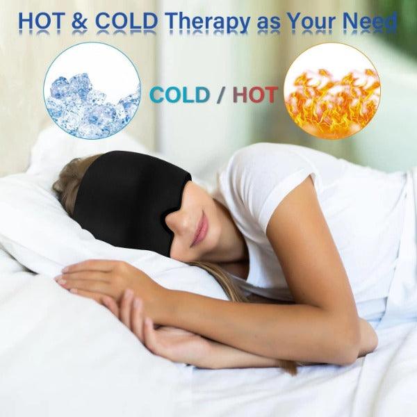 Headache and Migraine Relief Cap - Ice Mask or Hat for Migraines Tension Relief Dark and Cool Cap Hot Sale - Tophatter Daily Deals