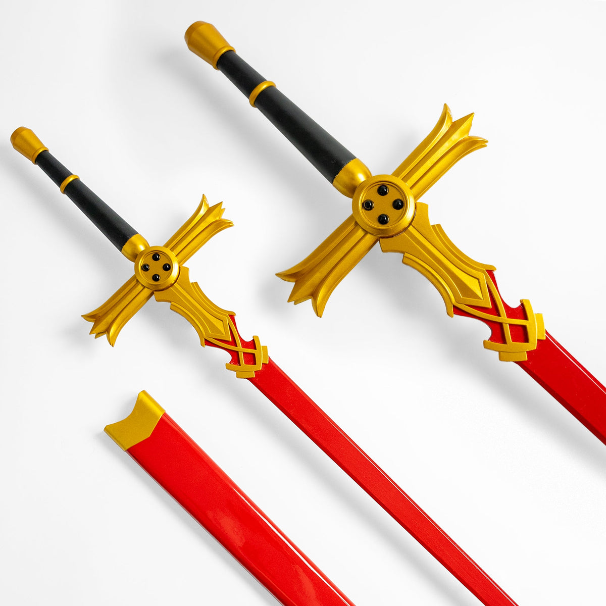 Mikaela Hyakuya's Sword Blood Version (Wood) Anime Sword - Tophatter Daily Deals