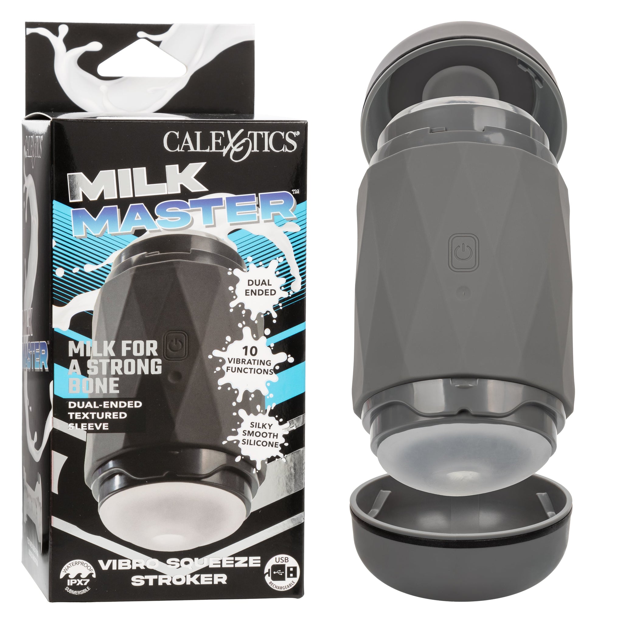 Milk Master Vibro Squeeze Stroker - Adult Male Pleasure Toy > Sex Toys For Men > Masturbators > Vibrating - Tophatter Daily Deals