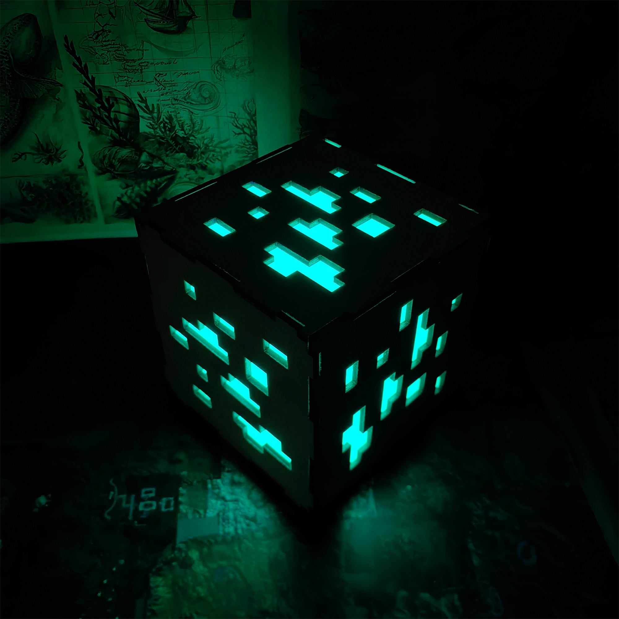 Handmade Minecraft Wooden Lantern Night Light - Tophatter Daily Deals