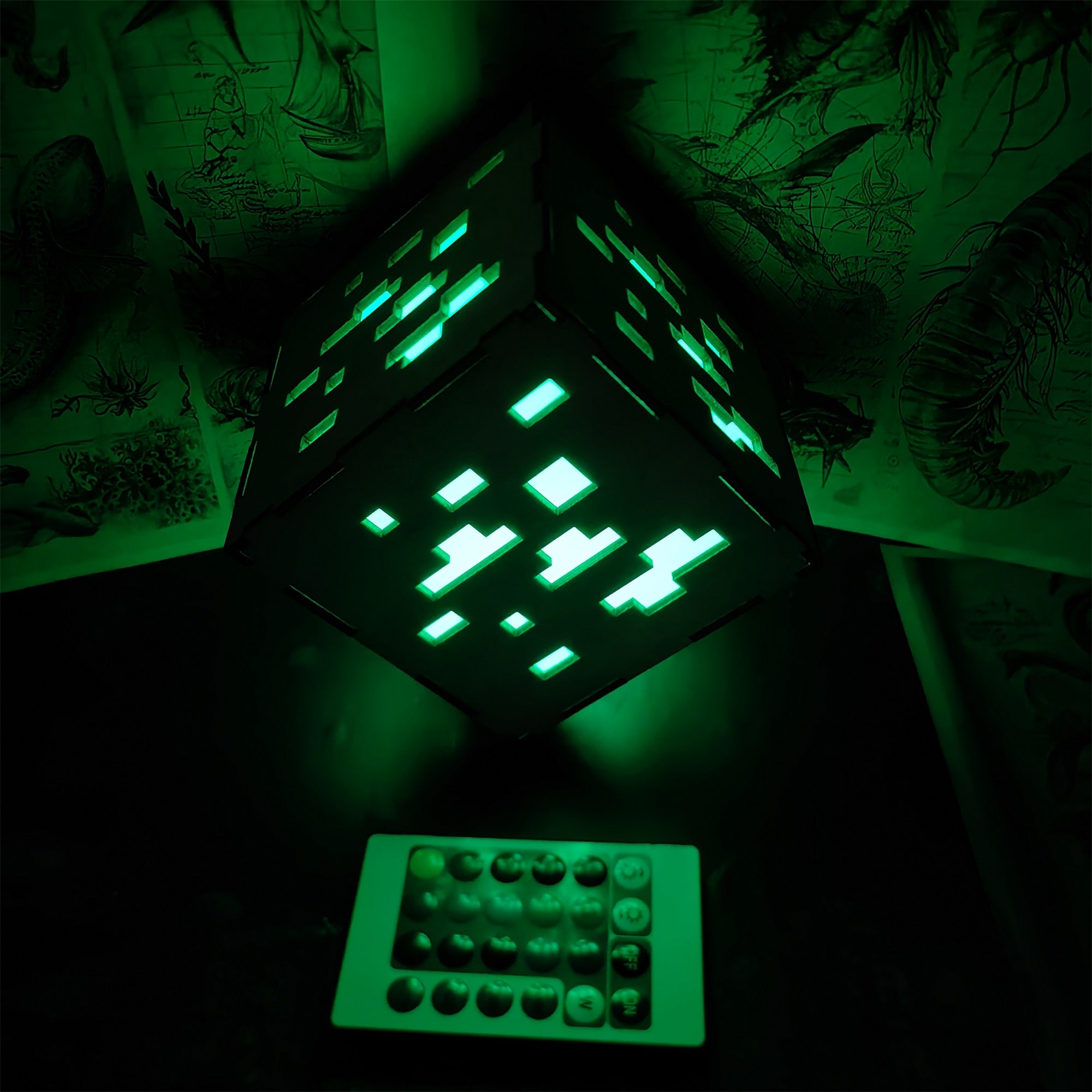 Handmade Minecraft Wooden Lantern Night Light - Tophatter Daily Deals