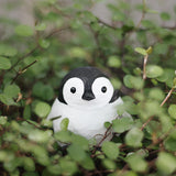 Mini Penguin Wood Carved Ornament Ornament - Tophatter Daily Deals