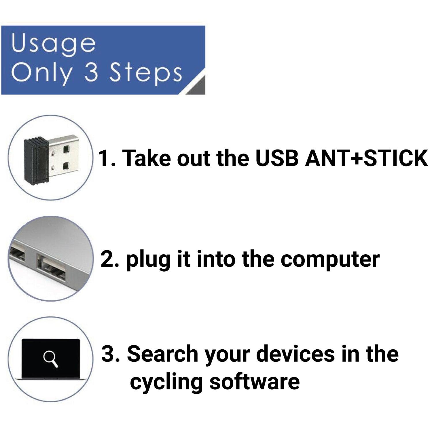 Bluetooth Dongle USB - ANT+ USB Dongle Stick Receiver Mini Dongle for Zwift, Garmin, Wahoo, Tacx, BKOOL, TrainerRoad, Turbo Trainers Apparel & Accessories - Tophatter Daily Deals