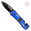 Mini Rescue Auto Knife Cali Legal Blue Switchblade - Air Force Knife-Auto - Tophatter Daily Deals