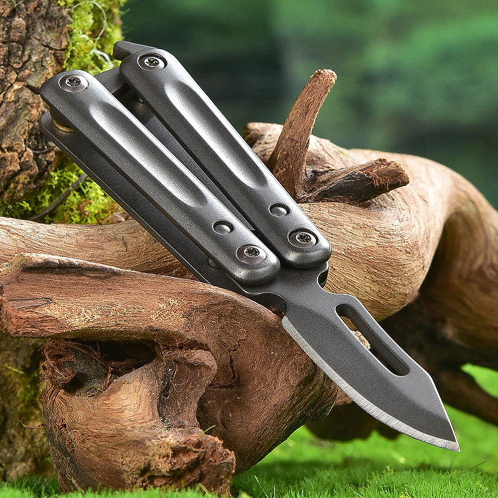 Mini Butterfly Knife Keychain - Tophatter Daily Deals
