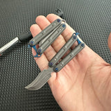 Mini Butterfly Knife Keychain - Tophatter Daily Deals