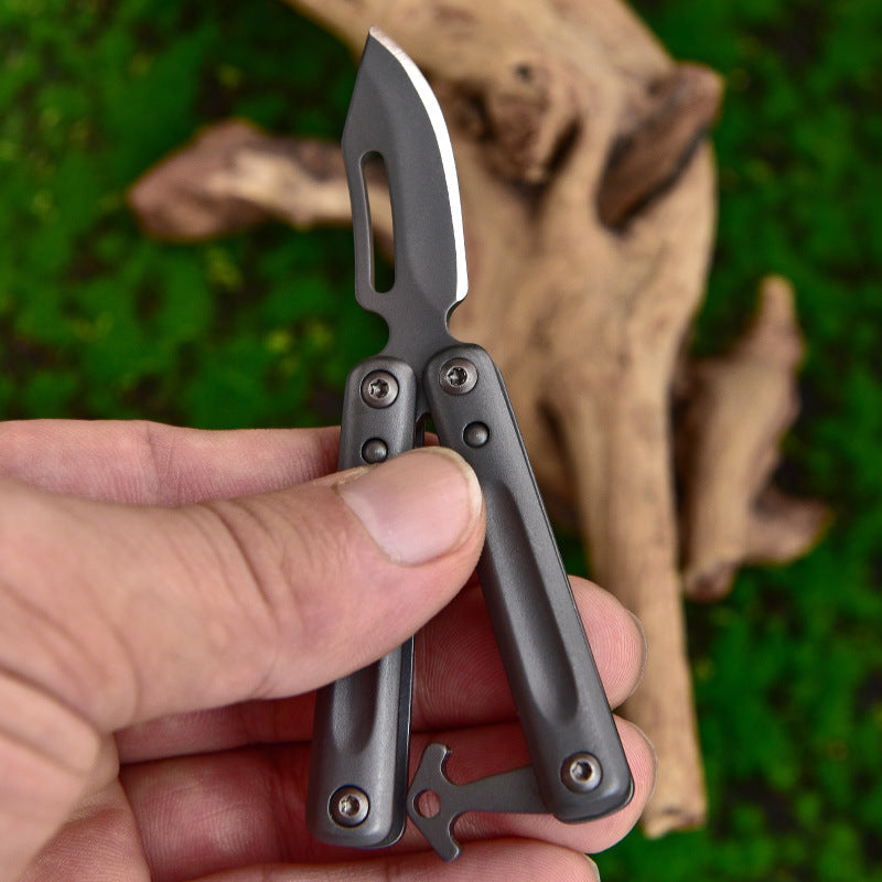Mini Butterfly Knife Keychain - Tophatter Daily Deals