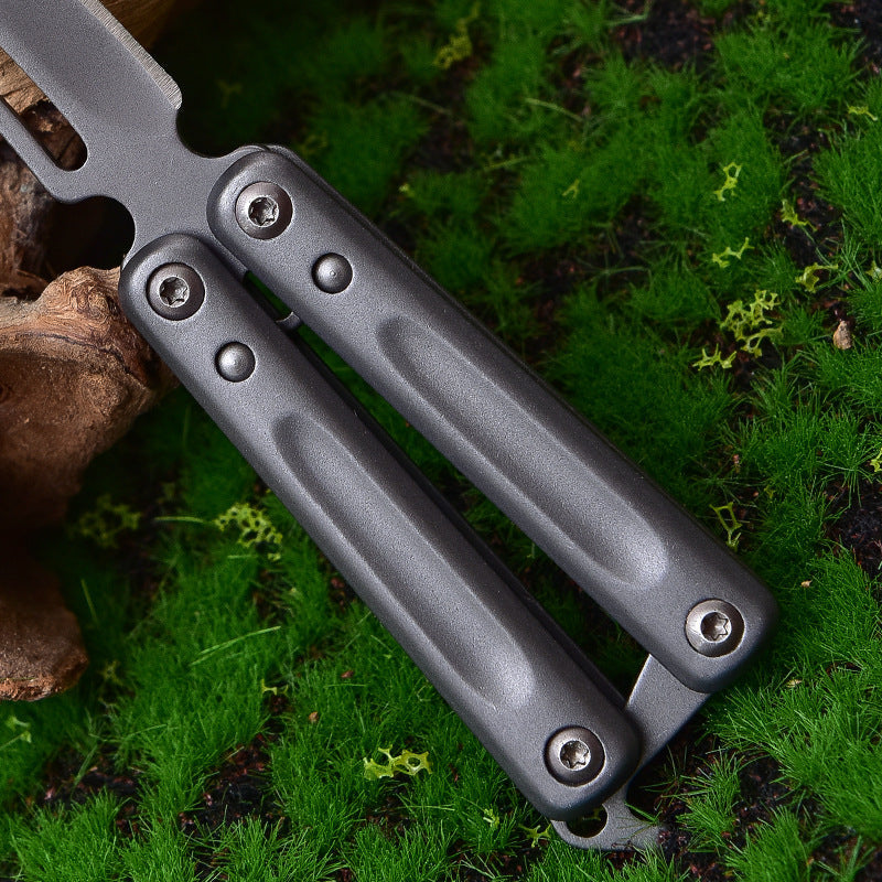 Mini Butterfly Knife Keychain - Tophatter Daily Deals