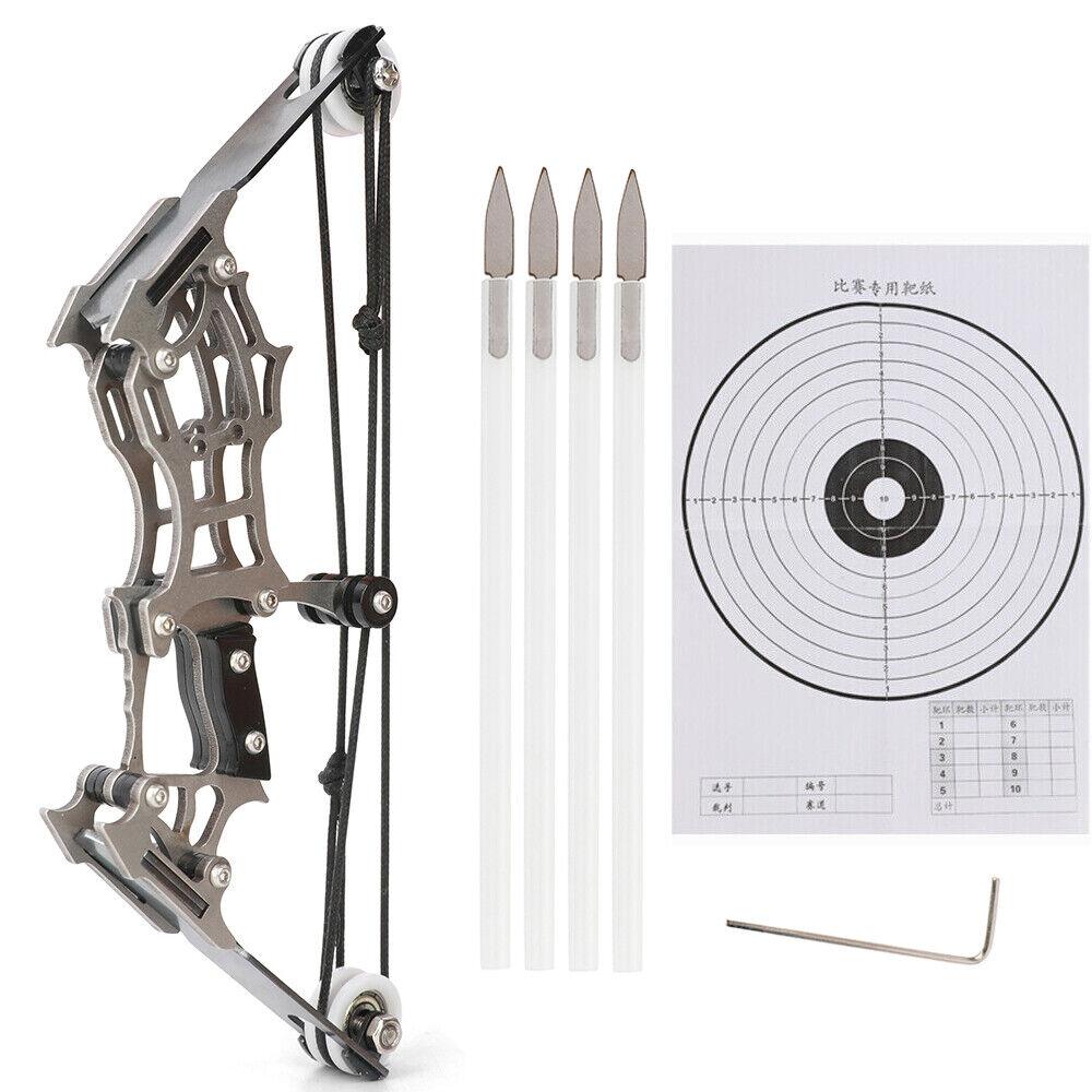 Archery Kits for Beginners - 6" Mini Compound Bow Arrows Set Archery Toy Gift Kids Shooting Target Pocket Bow Sports & Outdoor - Tophatter Daily Deals