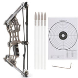 Archery Kits for Beginners - 6" Mini Compound Bow Arrows Set Archery Toy Gift Kids Shooting Target Pocket Bow Sports & Outdoor - Tophatter Daily Deals