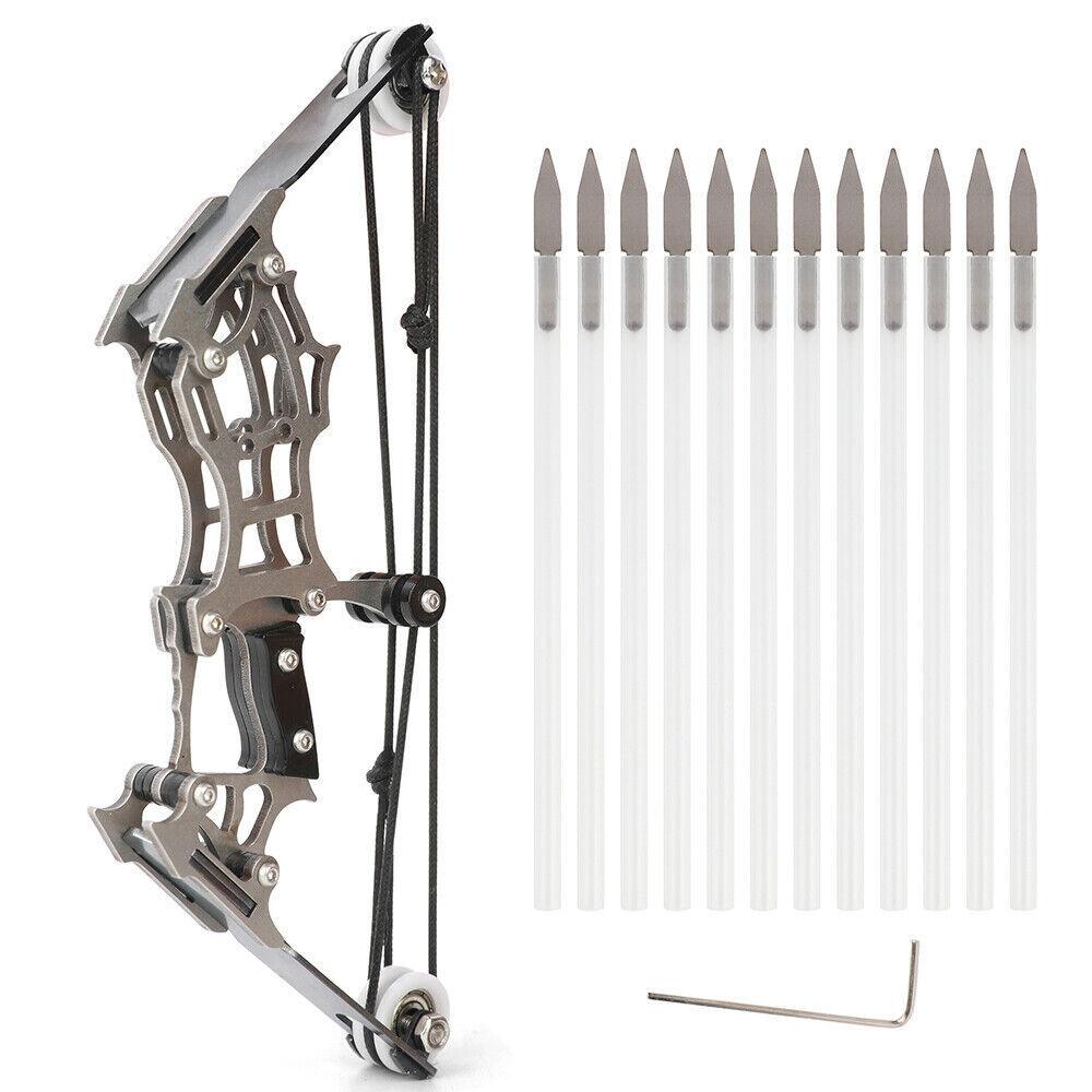 Archery Kits for Beginners - 6" Mini Compound Bow Arrows Set Archery Toy Gift Kids Shooting Target Pocket Bow Sports & Outdoor - Tophatter Daily Deals