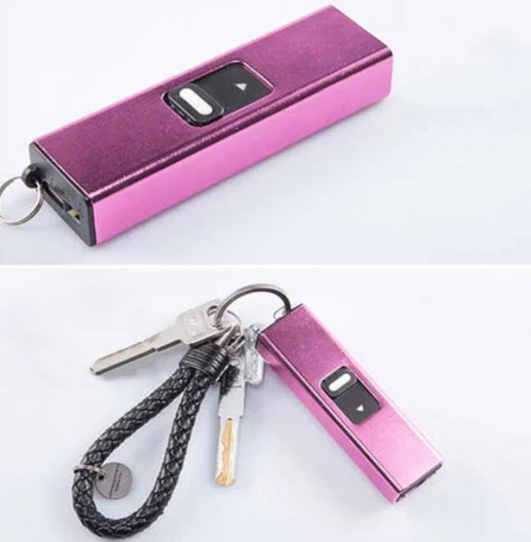 Mini Self-Defense Stun Gun Flashlight on Keychain - Tophatter Daily Deals