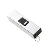 Mini Self-Defense Stun Gun Flashlight on Keychain Silver - Tophatter Daily Deals