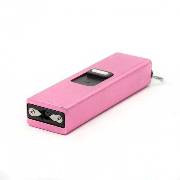 Mini Self-Defense Stun Gun Flashlight on Keychain Pink - Tophatter Daily Deals