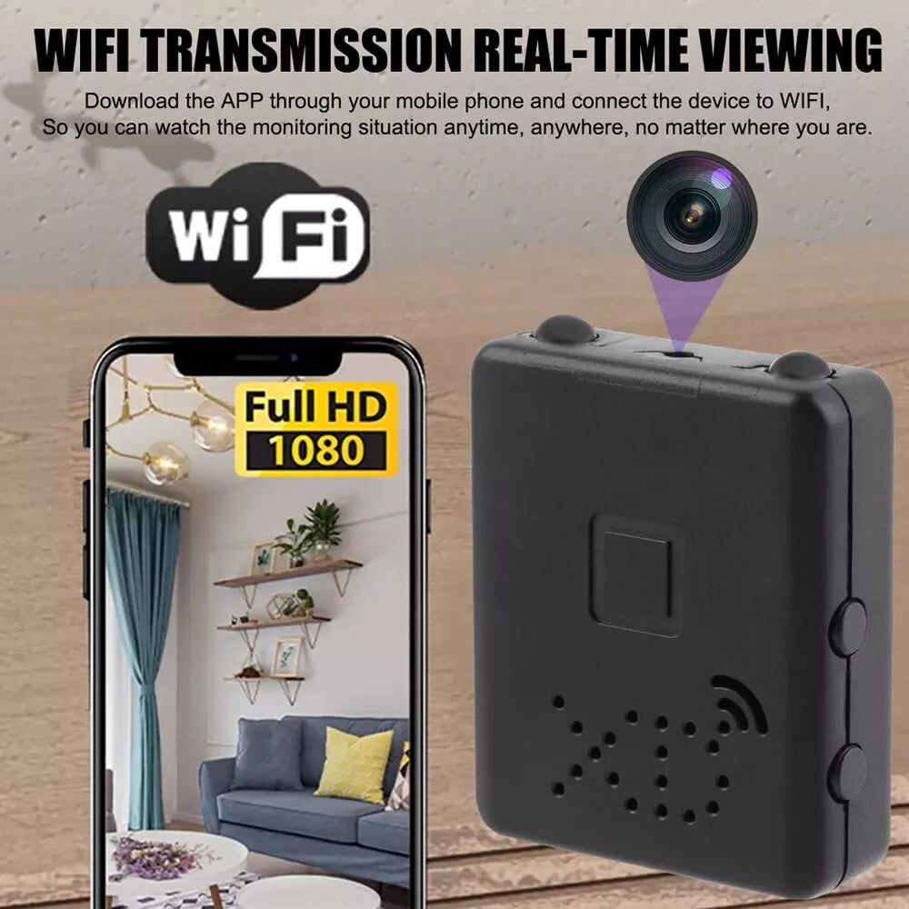 Micro HD WiFi Camera With Audio Night Vision Indoor 2025 - Tophatter Daily Deals