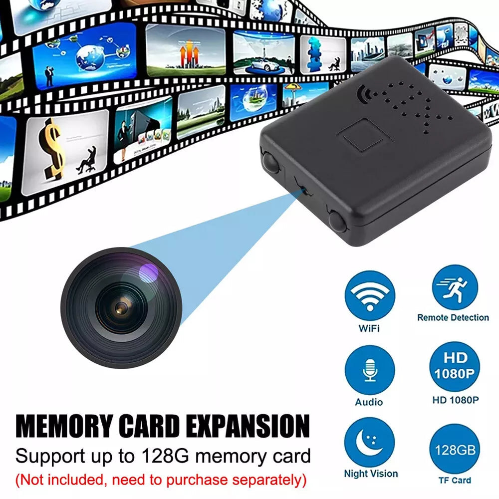 Micro HD WiFi Camera With Audio Night Vision Indoor 2025 - Tophatter Daily Deals