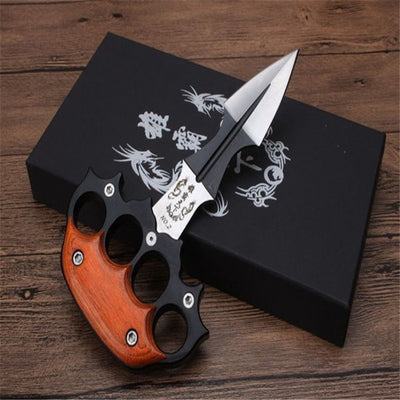 Tactical fixed dagger portable thrust knife - Tophatter Daily Deals