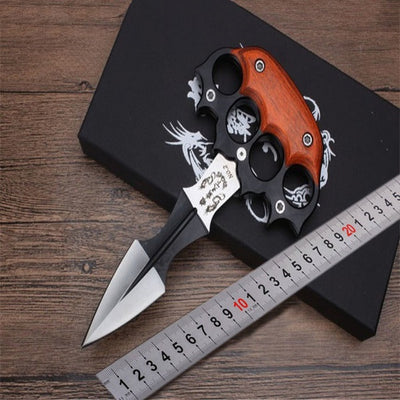 Tactical fixed dagger portable thrust knife - Tophatter Daily Deals