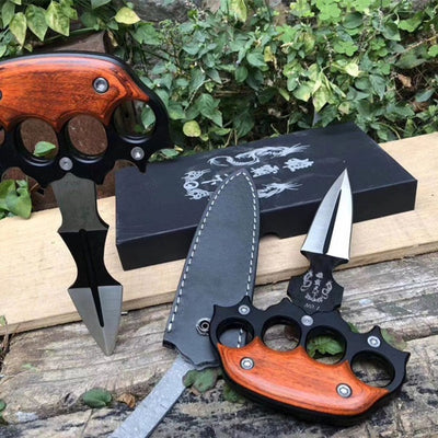 Tactical fixed dagger portable thrust knife - Tophatter Daily Deals