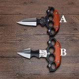 Tactical fixed dagger portable thrust knife - Tophatter Daily Deals