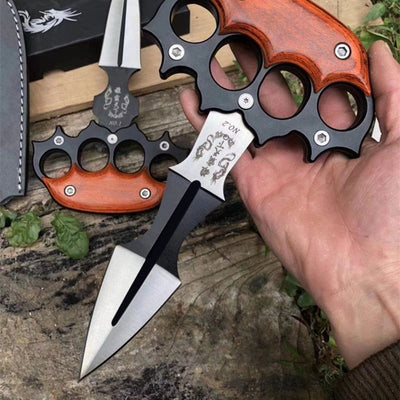 Tactical fixed dagger portable thrust knife - Tophatter Daily Deals