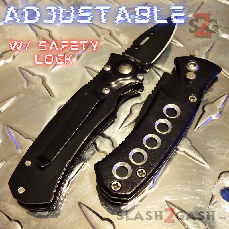 Mini Automatic Knife Cali Legal Switchblade w/ Safety - Asst. colors Knife-Auto - Tophatter Daily Deals