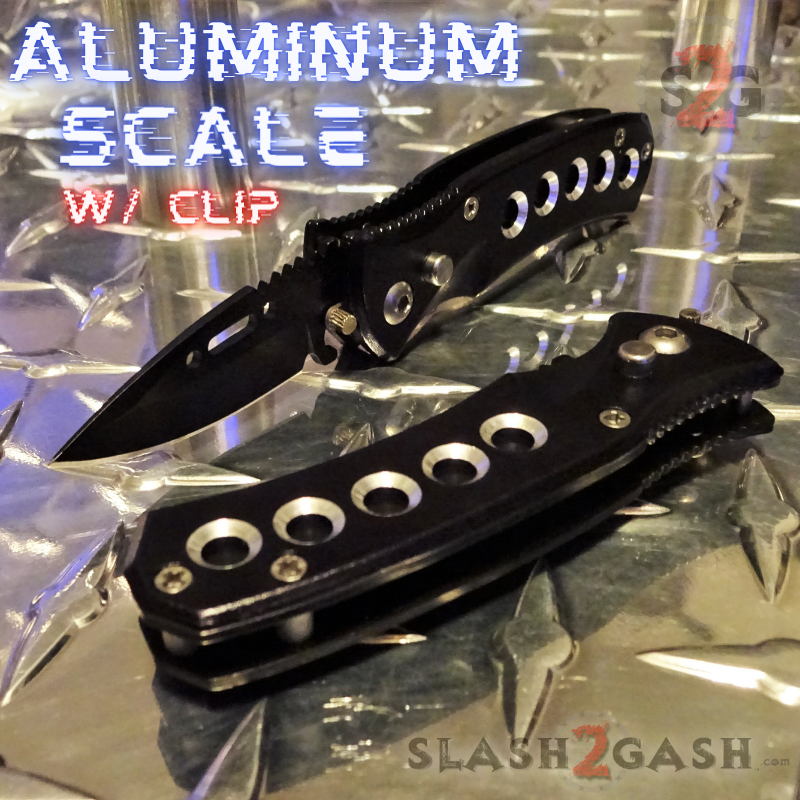 Mini Automatic Knife Cali Legal Switchblade w/ Safety - Asst. colors Black Knife-Auto - Tophatter Daily Deals