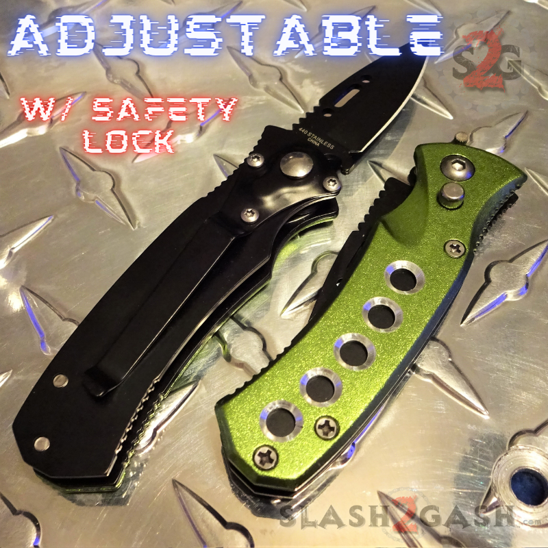 Mini Automatic Knife Cali Legal Switchblade w/ Safety - Asst. colors Knife-Auto - Tophatter Daily Deals