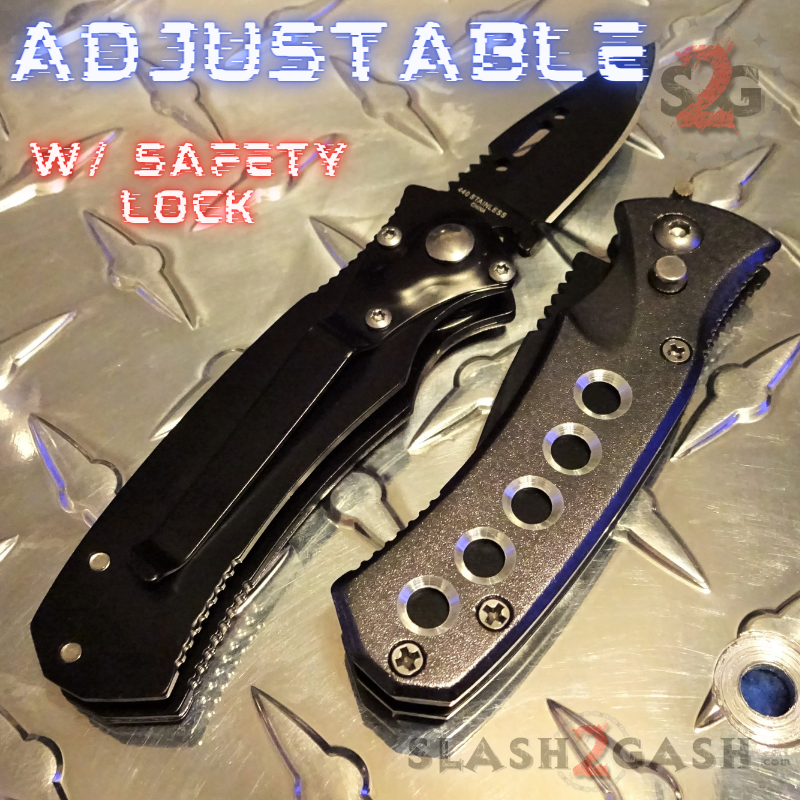 Mini Automatic Knife Cali Legal Switchblade w/ Safety - Asst. colors Knife-Auto - Tophatter Daily Deals