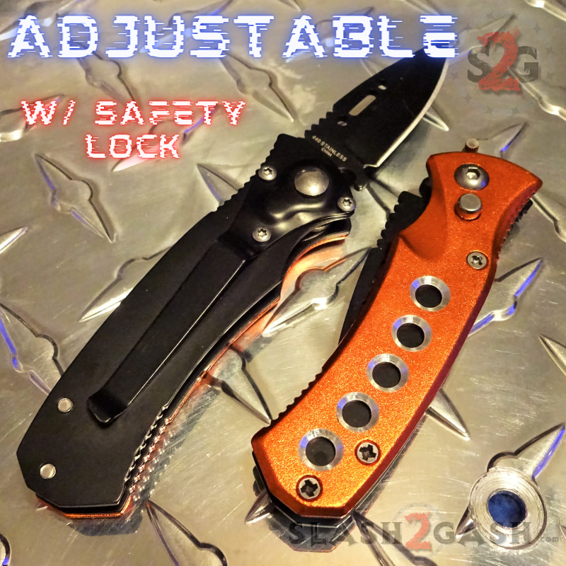 Mini Automatic Knife Cali Legal Switchblade w/ Safety - Asst. colors Knife-Auto - Tophatter Daily Deals