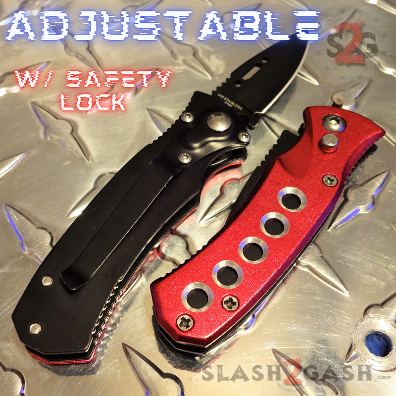 Mini Automatic Knife Cali Legal Switchblade w/ Safety - Asst. colors Knife-Auto - Tophatter Daily Deals