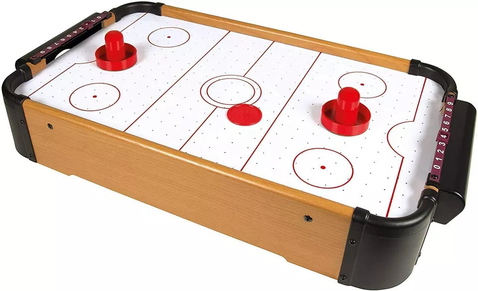 Air Hockey Mini Table - Neon Air Hockey Sports Table Game Toys Gifts Games Retro Toy Indoor Funtime White Sports Toys - Tophatter Daily Deals