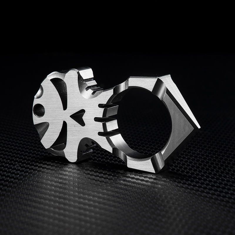 Mini Titanium Knuckle Duster Portable EDC Decoration - Tophatter Daily Deals