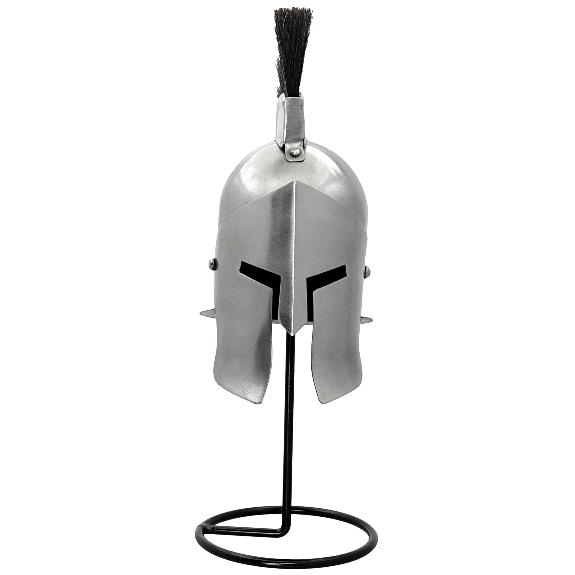 Miniature Greek Trojan War Helmet Display With Stand Helmet - Tophatter Daily Deals