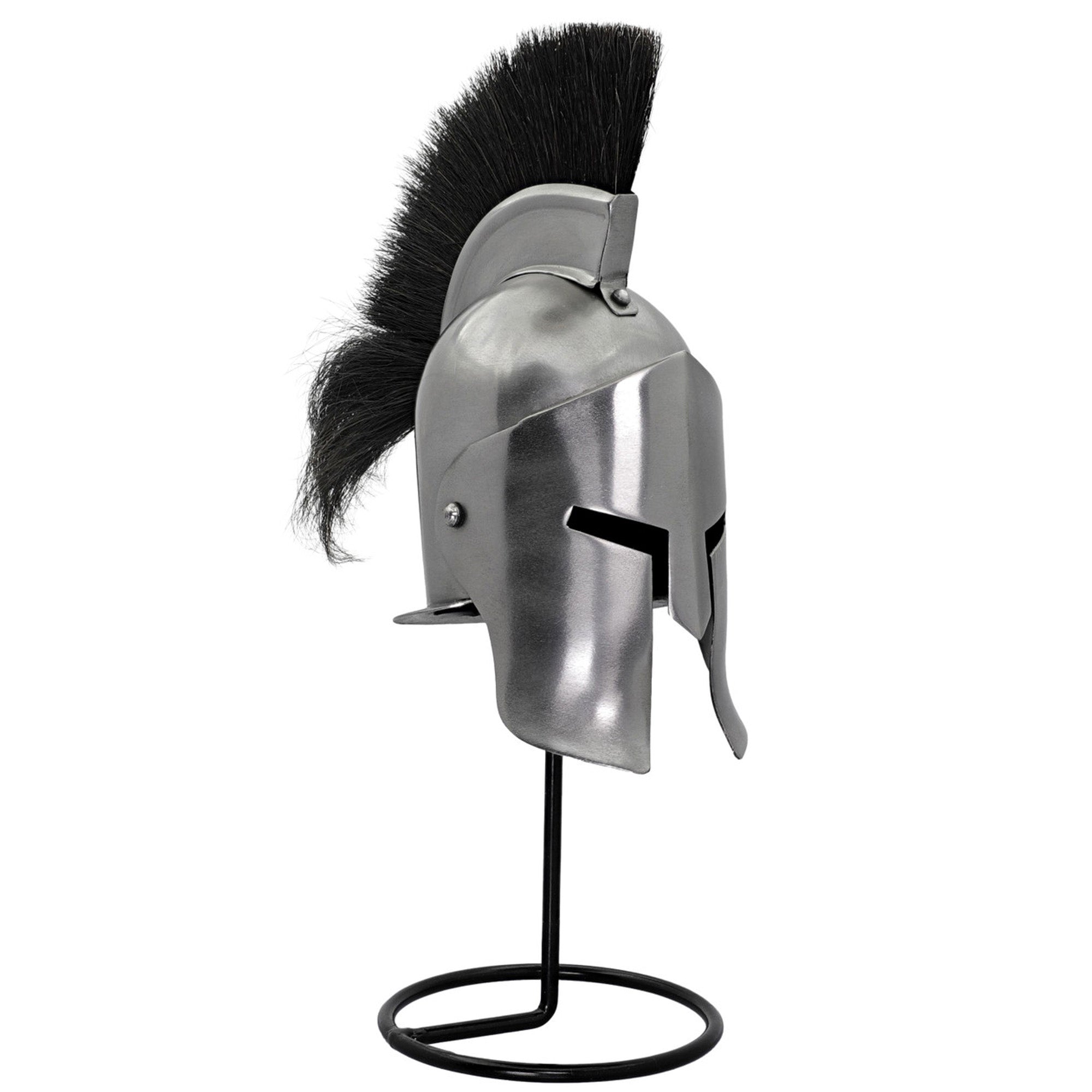 Miniature Greek Trojan War Helmet Display With Stand Helmet - Tophatter Daily Deals