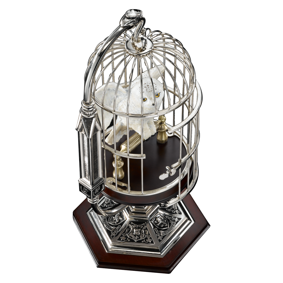 Miniature Hedwig and Cage Collectible - Tophatter Daily Deals