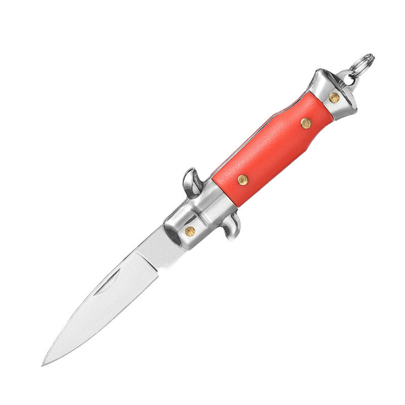 Mini ltalian Stiletto AKC Switch Blade Express Keychain Red - Tophatter Daily Deals