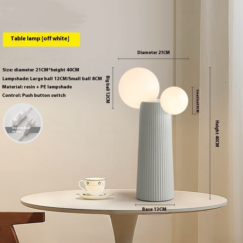 Minimalist Cactus Table Lamp Beige Table Lamp - Tophatter Daily Deals