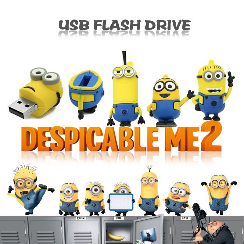 MINIONS Despicable Me USB Flash Drive 2.0 Rubber - 10 styles 16gb USB Flash Drive - Tophatter Daily Deals