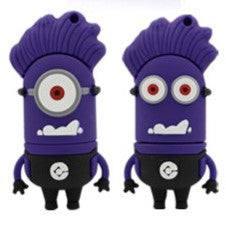 Evil Purple MINIONS Despicable Me USB Flash Drive 2.0 Rubber - 16gb 16GB 2.0 - Evil w One Eye USB Flash Drive - Tophatter Daily Deals