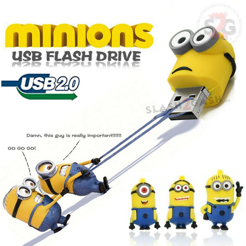 MINIONS Despicable Me USB Flash Drive 2.0 Kevin, Stuart, Bob - 16gb USB Flash Drive - Tophatter Daily Deals