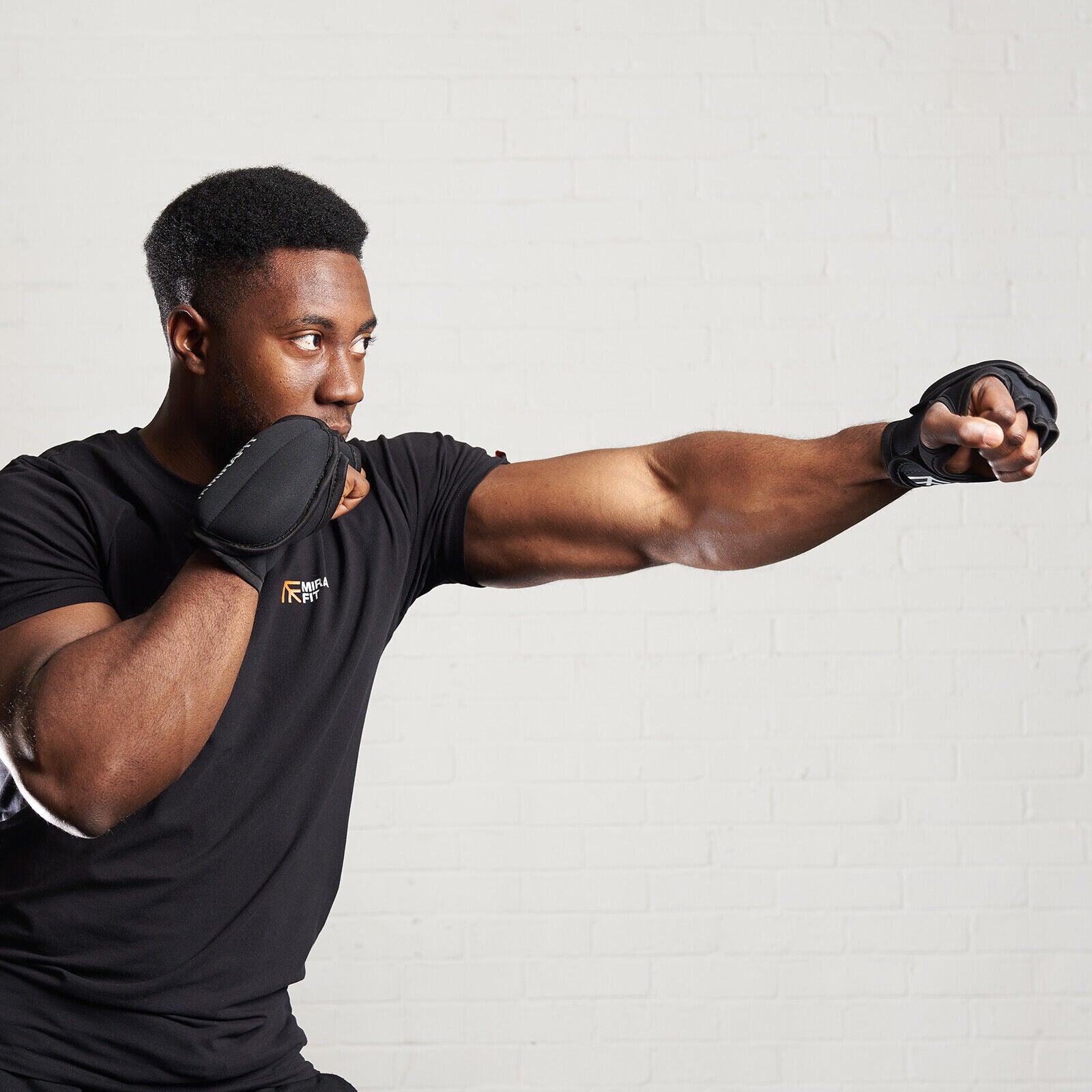 Weighted Hand Gloves - Weighted Gloves Wrist Hand Fitness Training Gym Shadow Boxing Weights MMA Sports - Tophatter Daily Deals