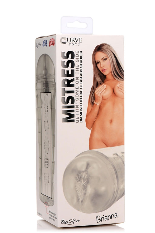 Mistress Brianna Diamond Deluxe Clear Ass Stroker with Storage Case and Controlled Suction > Sex Toys For Men > Masturbators > Pornstar - Tophatter Daily Deals