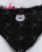 Mobbunny Women's Kawaii Homewear Sexy Lingerie Set Plush Cat Paw Three-Point Top and Panty with Skirt Choker - Tophatter Daily Deals